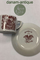 Bjørn Wiinblad Nymølle Månedskop med underkop - AUGUST No. 3513