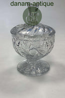 Facetslebet Glas Bonbonniere