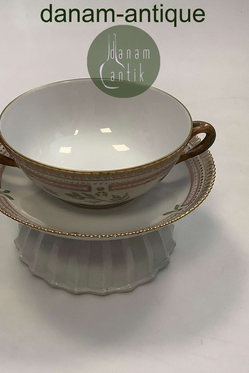 Royal Copenhagen Flora Danica Bouillon Kop med underskål No 20/3612