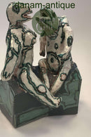 Sten Lykke Madsen Stentøjsfigur med fabeldyr Samtale