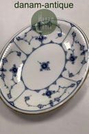 Royal Copenhagen Musselmalet Riflet underfad med guld