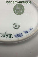 Royal Copenhagen Musselmalet Helblonde Dyb Tallerken med guld No 1078