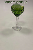 Holmegaard / Val Saint Lambert  Haakon Grønne Hvidvinsglas