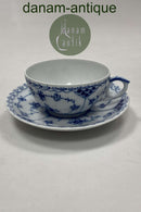 Royal Copenhagen Musselmalet Halvblonde Tekop og Underkop No. 525/081