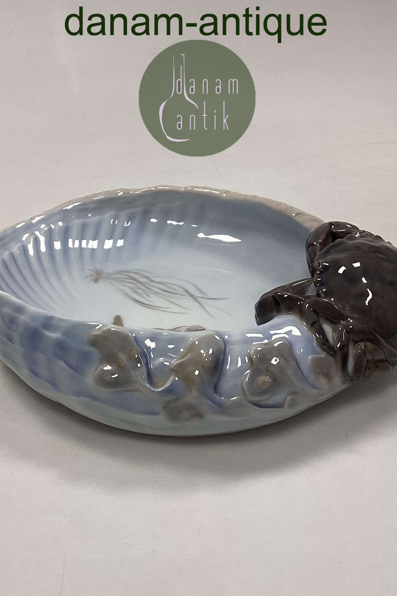 Royal Copenhagen Art Nouveau Skål med Krabbe No. 2465