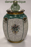 Dahl Jensen Craquelé Lågkrukke No. 196/600