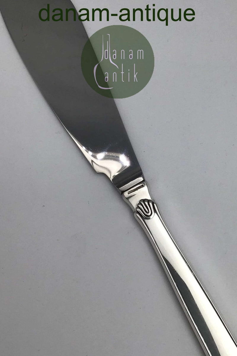 Hans Hansen Sterling Sølv Arvesølv No. 5 Lagkagekniv