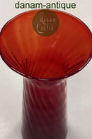 Rødt Hyacintglas Holmegaard / Kastrup / Fyens Glasværk