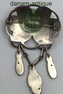 Evald Nielsen Art Nouveau Sølv Broche (Månesten)