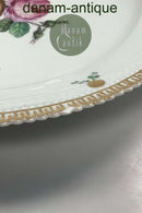 Tidlig Royal Copenhagen Flora Danica Perlestels fad med Blomster fra 1780-1790