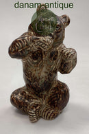 Royal Copenhagen Stentøjsfigur af Siddende Bjørn No. 21675