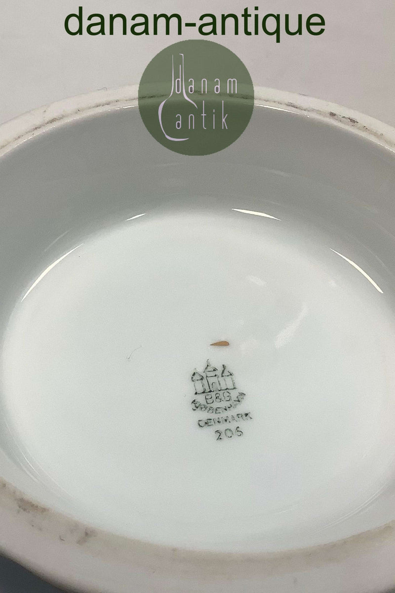 Bing og Grøndahl Klitrose Kagefad på Fod No 205