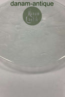 Fransk Kunstglas fad af Pierre d'Avesn med svaler