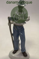 Tysk Porcelænsfigur Carl Scheidig Gräfenthal Mand med le