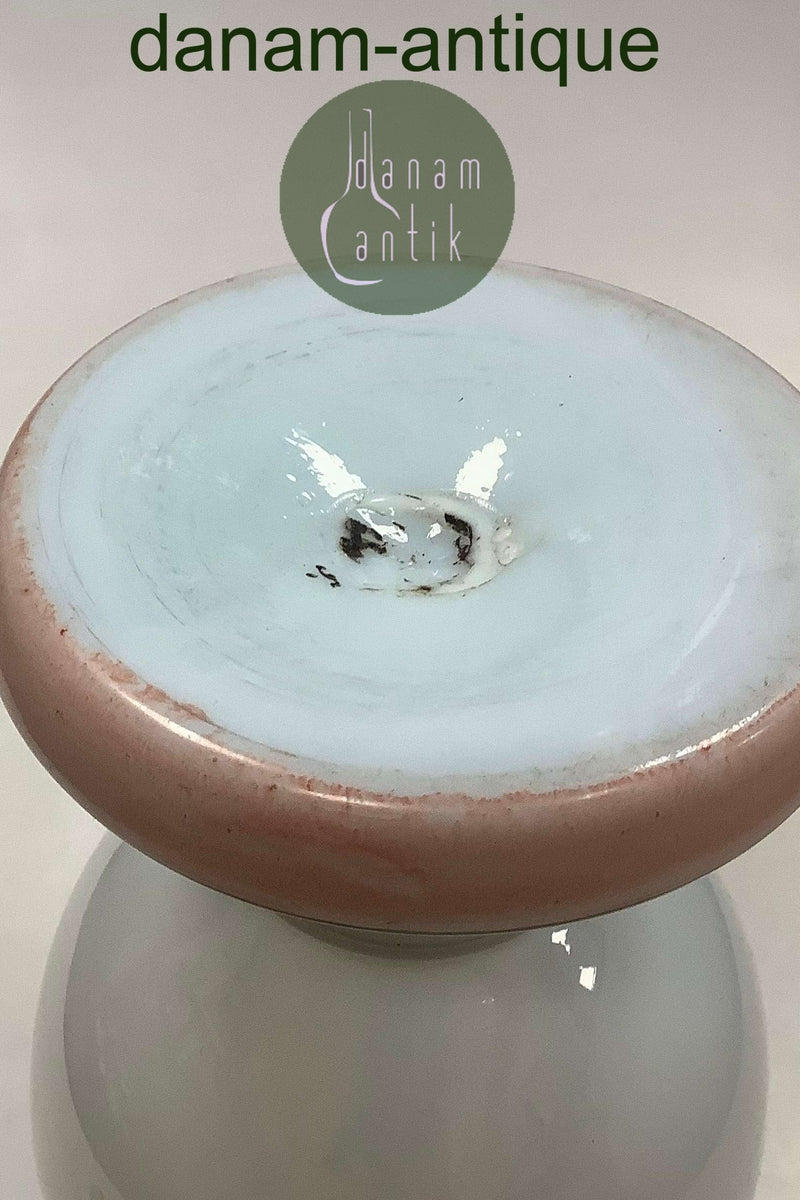 Fyns glasværk vase med Bertel Thorvaldsen motiv