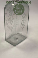 Antik Dansk / Svensk Glas Flaske med monogram