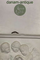 Bertel Thorvaldsen: Royal Copenhagen Bisquit Singing Angels Plate Relief