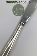 Cohr Sølv Dobbeltriflet Spisekniv (med Skær)