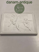 Bing and Grondahl Bisquit Cupid with a swan and boys picking fruit (summer).