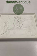 Royal Copenhagne Bisquit Cupid and the young Bacchus stomping grapes (Harvest)"