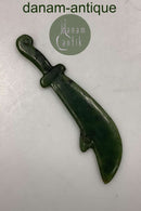 Orientalsk Brevkniv i Jade