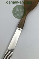 Georg Jensen Sterling Silver Relief Salad Fork No. 342B (Horn)
