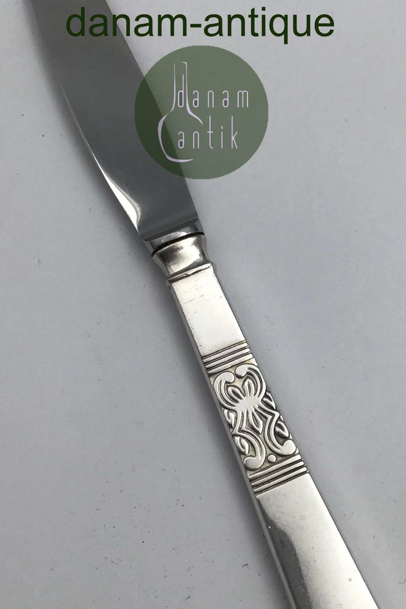 Frigast Sølv Rigsmønstret Middagskniv (Skær)