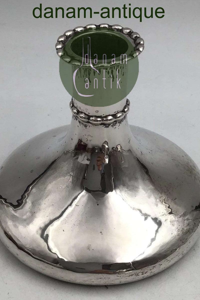 Axel Holm Dansk Sølv Lysestage