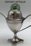 Dansk Empire Sølv Sennepsbæger med ske (1814)