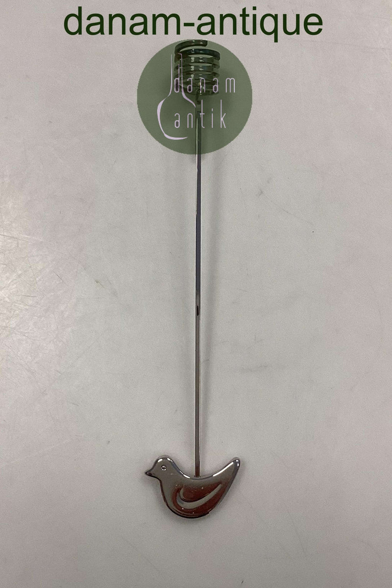 Georg Jensen Golden Christmas Lyseholder - Fugl 1991 / Palladium