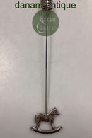 Georg Jensen Golden Christmas Candle Holder - Rocking Horse 1996 / Palladium