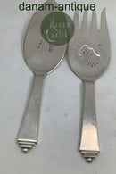 Georg Jensen Sterling Sølv Pyramide Fiskeanrettersæt No 231