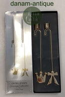 Georg Jensen Christmas Collectibles  Lyseholder - Sløjfe og Krone 2013