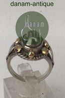 Georg Jensen Sterling Sølv Ring No. 1A (Delvist Forgyldt)