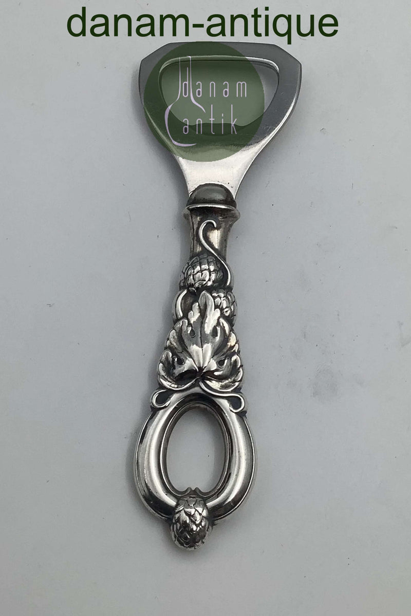 Dansk Sølv Oplukker med humle ornamentik