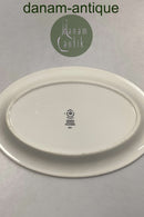 Royal Copenhagen Ursula oval Tallerken i Hvid No. 621