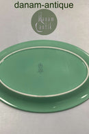 Royal Copenhagen Ursula oval Tallerken i Lysegrøn No. 624