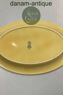Royal Copenhagen Ursula oval Tallerken i Gul No. 624
