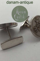 Carlo B. Jensen og Søn Sterling Sølv Manchetknapper Prins Henrik 75 år