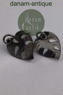 A. Michelsen Sterling Sølv Øreclips