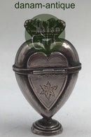 Danish? Silver Head Water Egg Heart-shaped with Crown