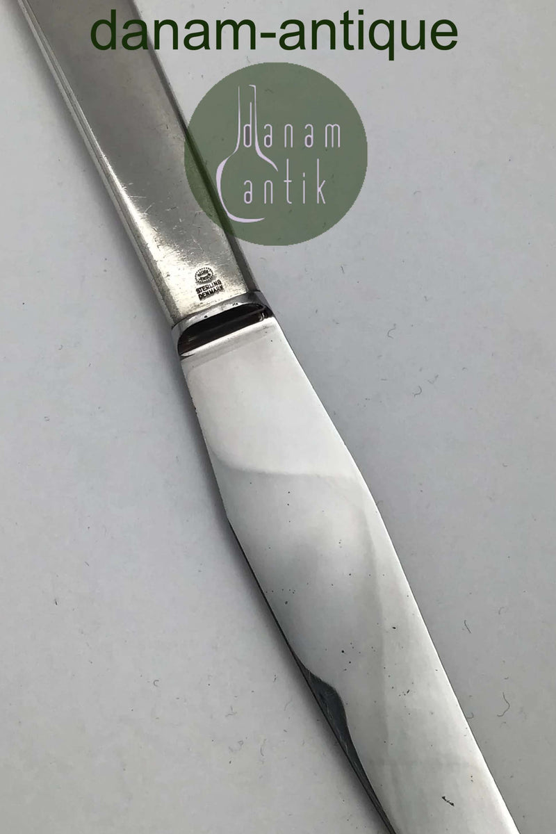 Georg Jensen Sterling Sølv Slagter Spisekniv Moderne Bestik
