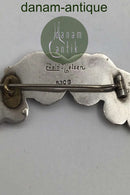 Evald Nielsen Sølv Broche (Månesten)