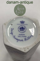 Bing og Grøndahl Fyrfad Lysestage af Annegrete Halling-Koch No. 1827/5466. Rød nuancer med guld