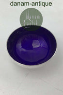 A. Michelsen Sterling Sølv Saltkar (Blå Emalje)