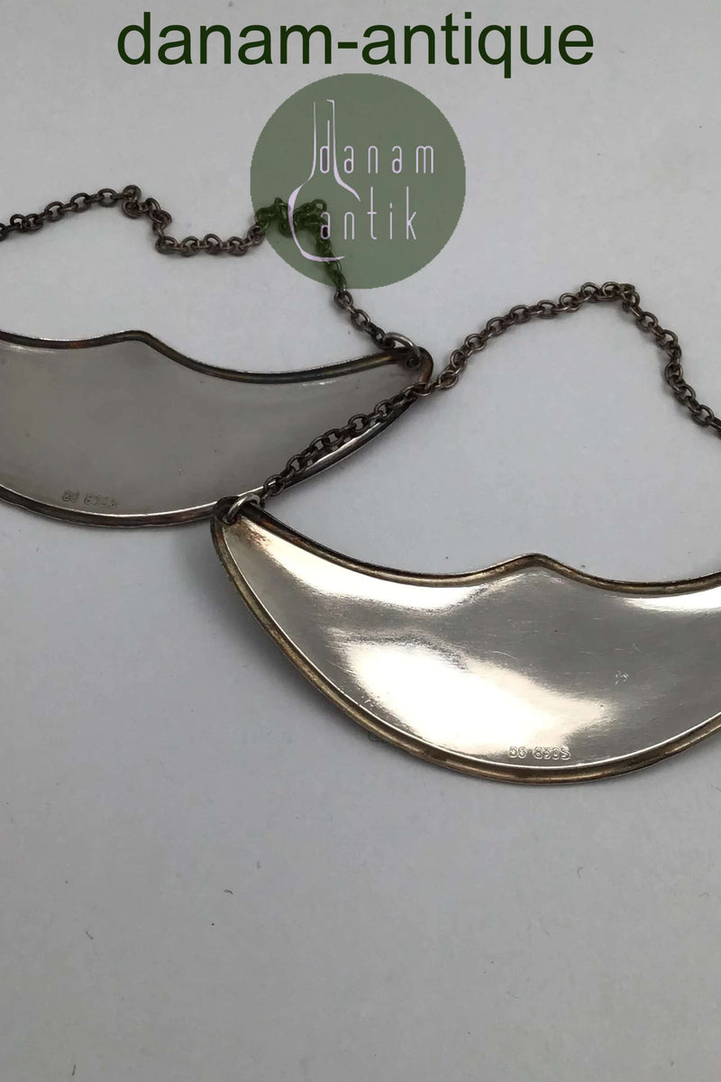 Dansk Sølv Flaskeskilte (2) Jägermeister / Madeira