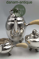 Georg Jensen Sterling Silver Magnolia Coffee Set No. 2 (1925-1933)