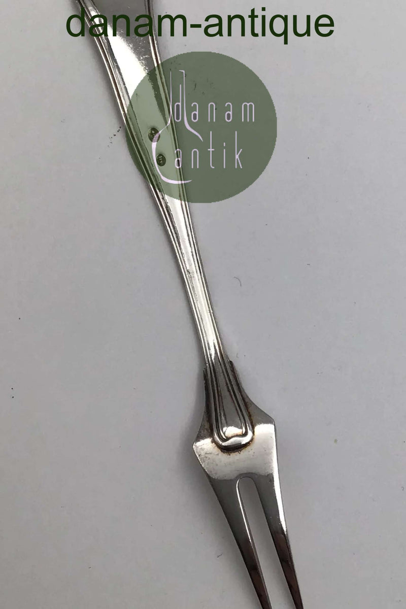 W&S Sørensen Sølv Dobbeltriflet Pålægsgaffel