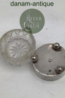 N.P. Kristensen Sølv Saltkar med glasindsats