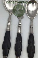 Danish Silver / Wood Serving Set (2+1) (1923)